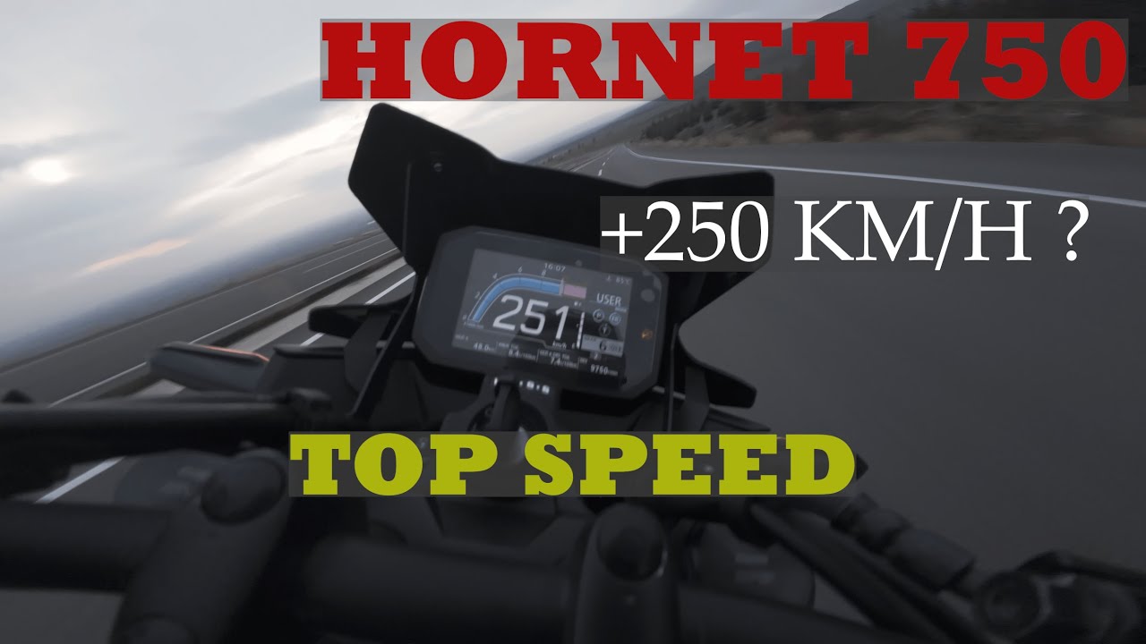 Hornet 750   GPS Top Speed  ( Limitör Yok )