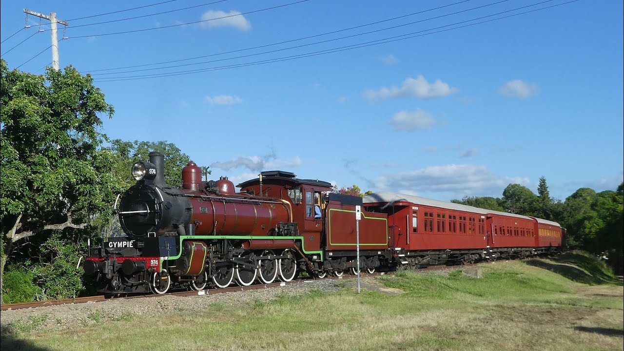 Exploring The Mary Valley Rattler With Queensland Rail's Steam Locomotive C 17 974.