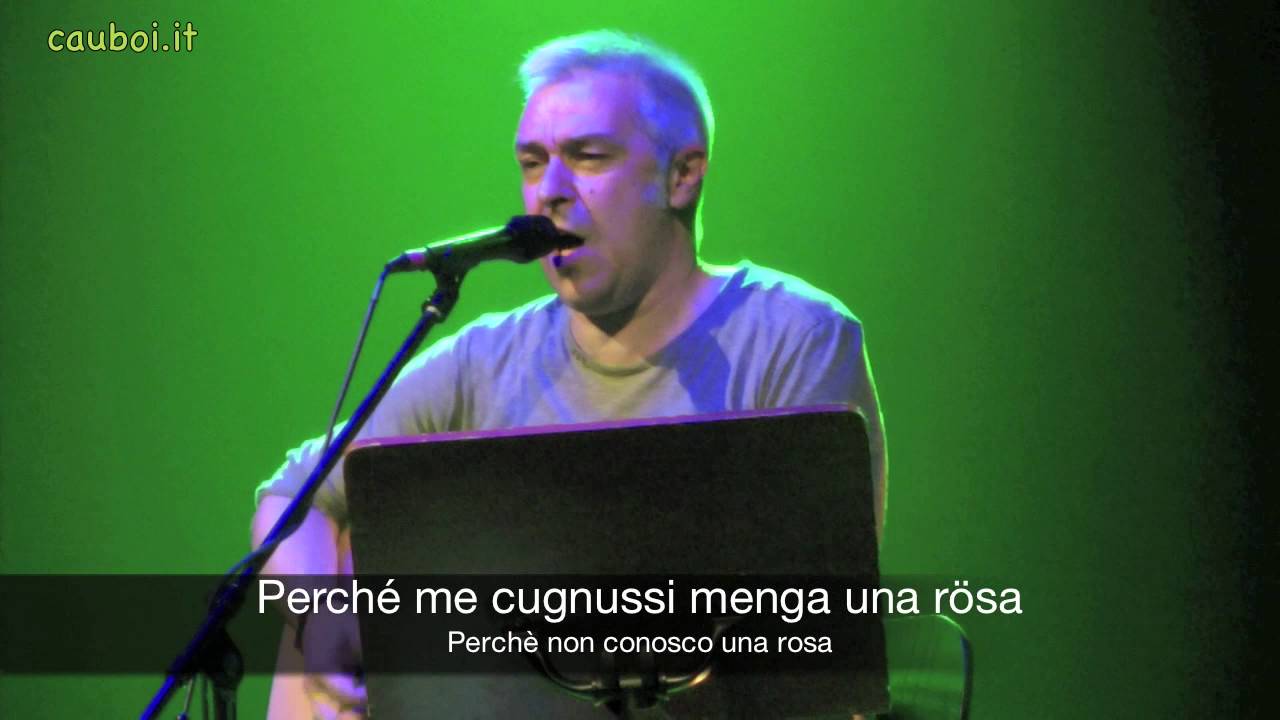 Davide Van De Sfroos - Rosa del vento - sottotitoli dialetto/italiano