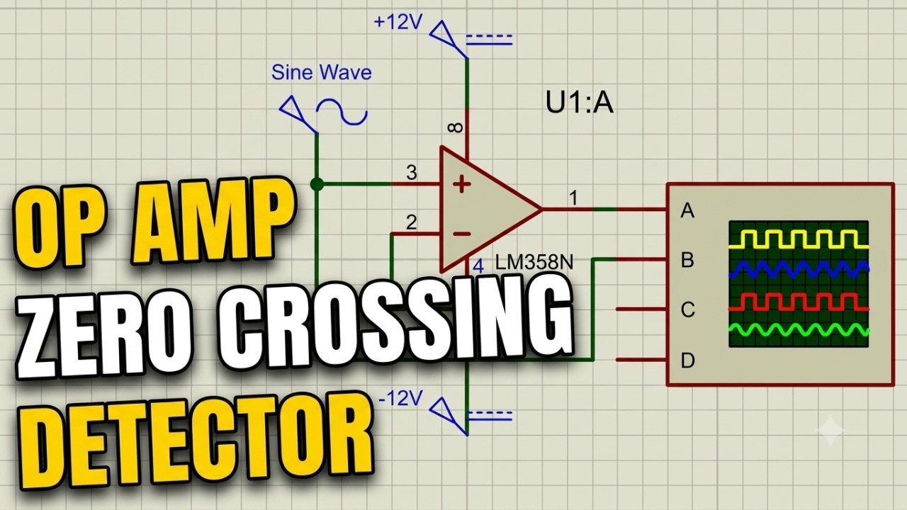 How Op Amp Zero Crossing Detector Works | Simple Explanation!