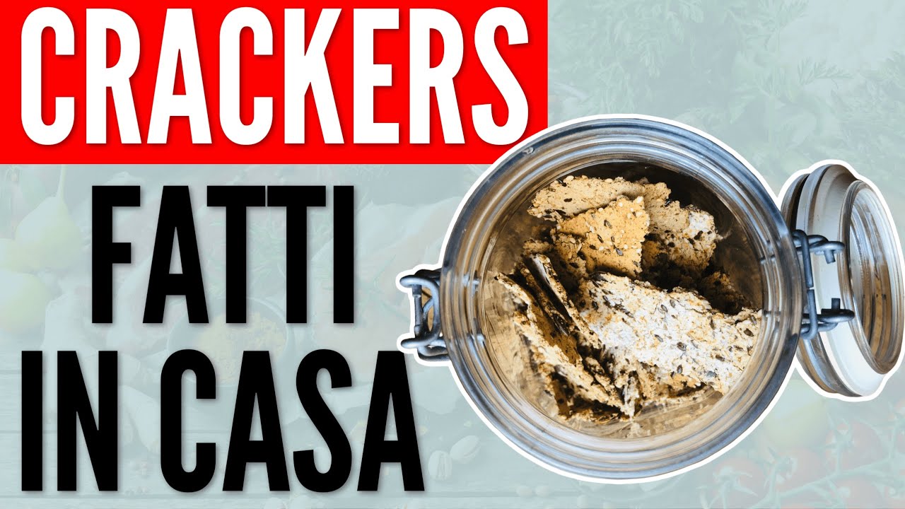 CRACKERS FATTI IN CASA CON OKARA DI MANDORLE