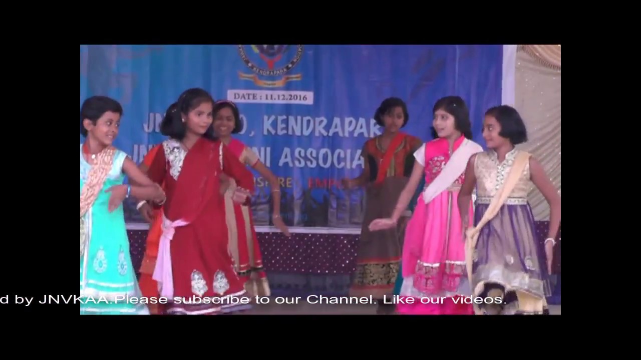 JNV Kendrapara Alumni Meet 2016.Group Dance by 6th and 7th Girls.