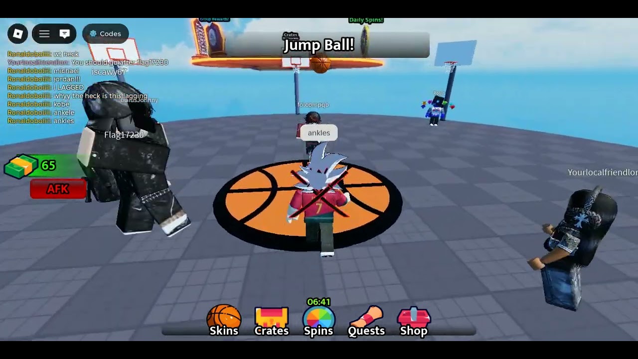 Basket ball in roblox