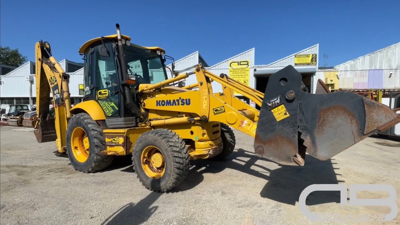 Tractopelle Komatsu WB 97 R - Année 2011 - 3800heures