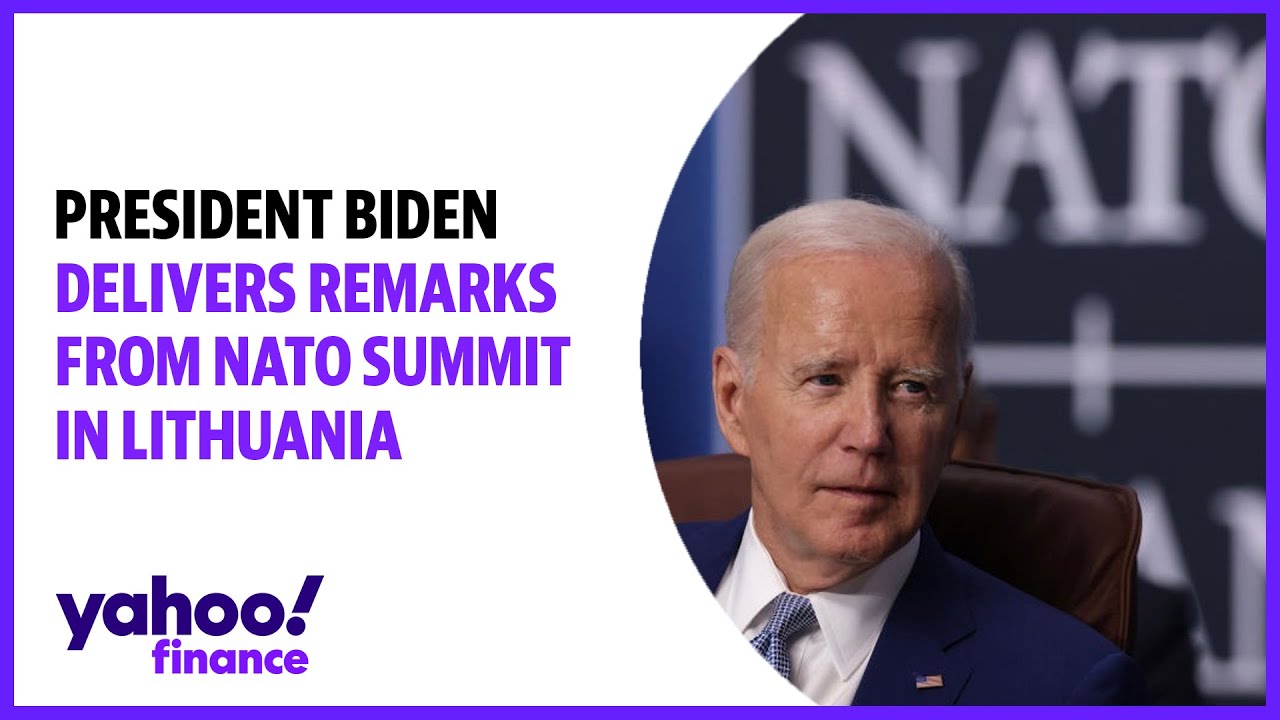 President Biden delivers remarks from NATO Summit in Lithuania