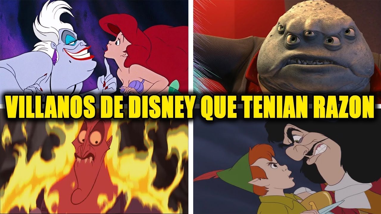 10 VILLANOS de DISNEY que Prácticamente tienen la RAZON