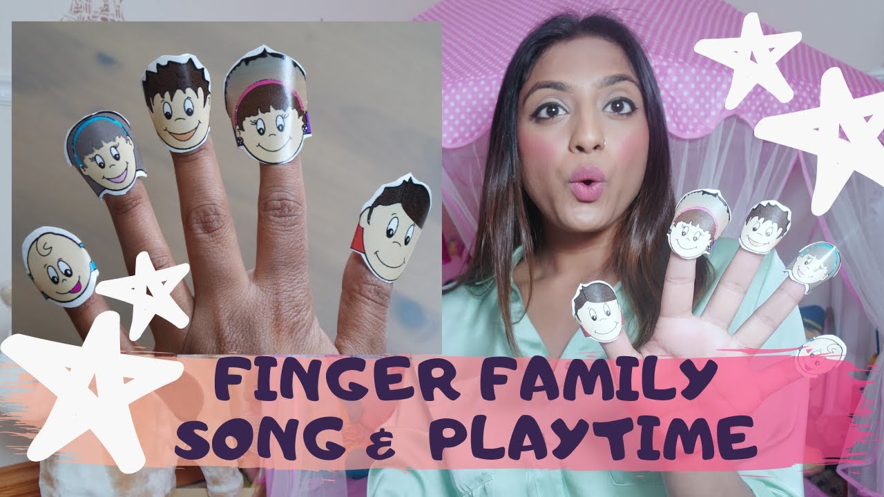 The Finger Family Song PUPPETS at home Kids Toddlers Daddy finger ✨THE RISHA SHOW✨  Nursery Rhyme