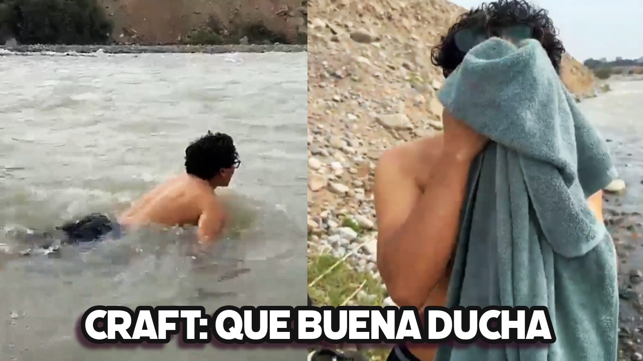 ANTONICRAFT SE ANIMA A BAÑARSE EN EL RÍO
