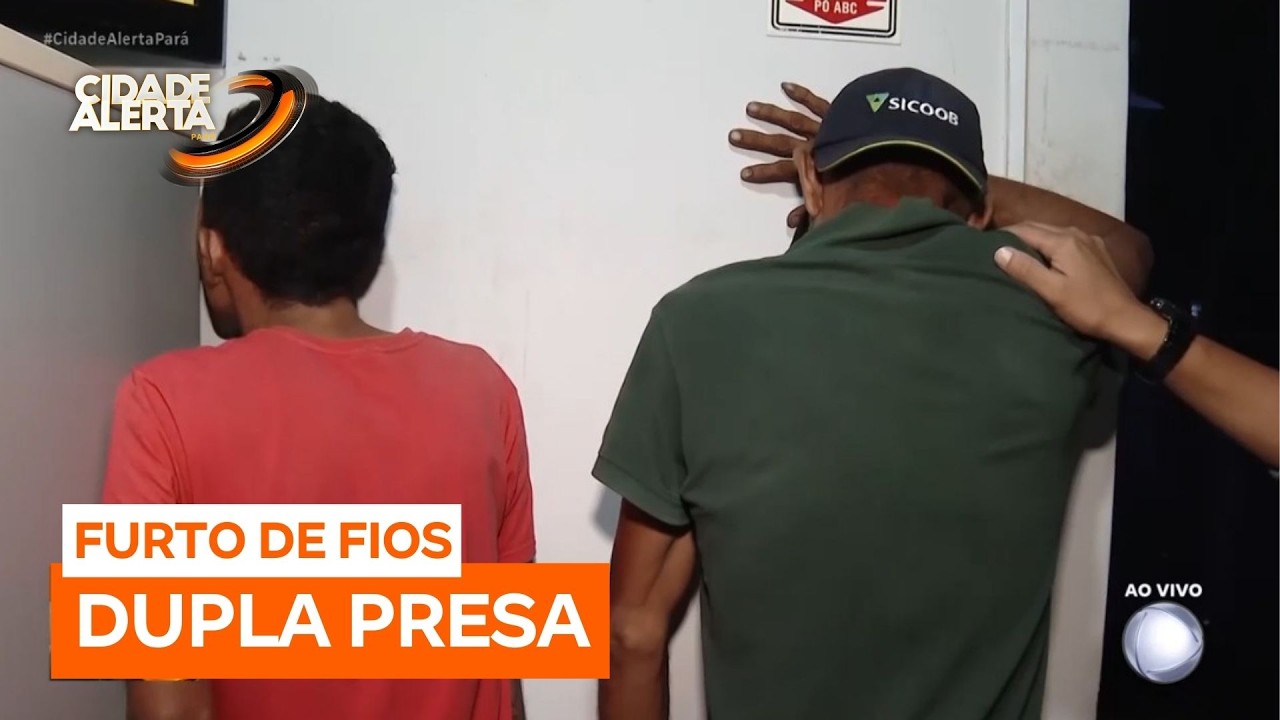 Dupla suspeita de furtar fios é presa na estrada da Ceasa, em Belém (PA)