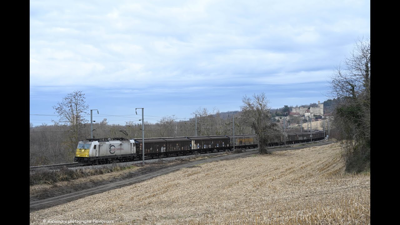 🇫🇷🚂 Château de Billy et ces trains en courbe 24 décembre 2021#️⃣6️⃣9️⃣