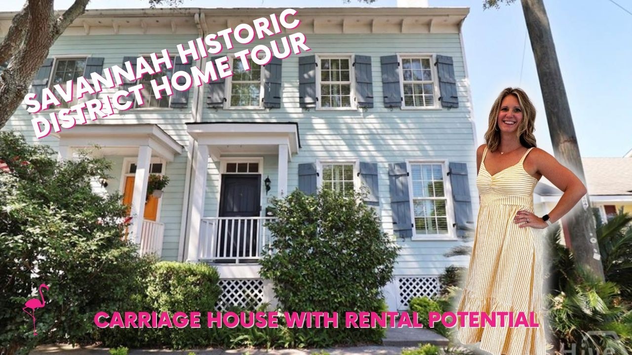 Savannah Historic District Home Tour | Downtown Savannah House | Carriage House & Rental Potential