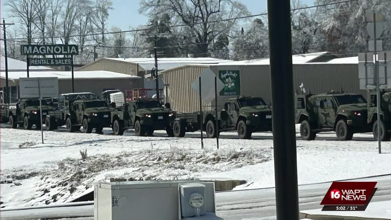Mississippi National Guard arrives in Oxford