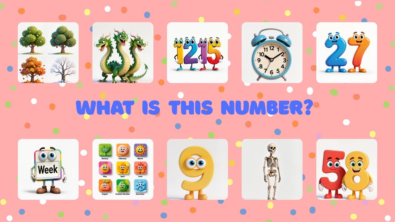 What is this number?📅🧽|Curious Numbers Questions🎉🎗| Quiz for children🤪🎇✨