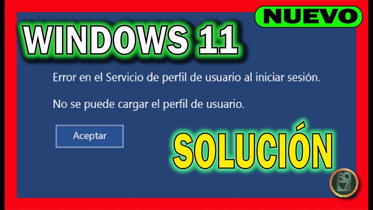 ✅ ERROR en el SERVICIO de PERFIL de usuario al INICIAR sesión 🔴 REPARAR PERFIL de Windows 11