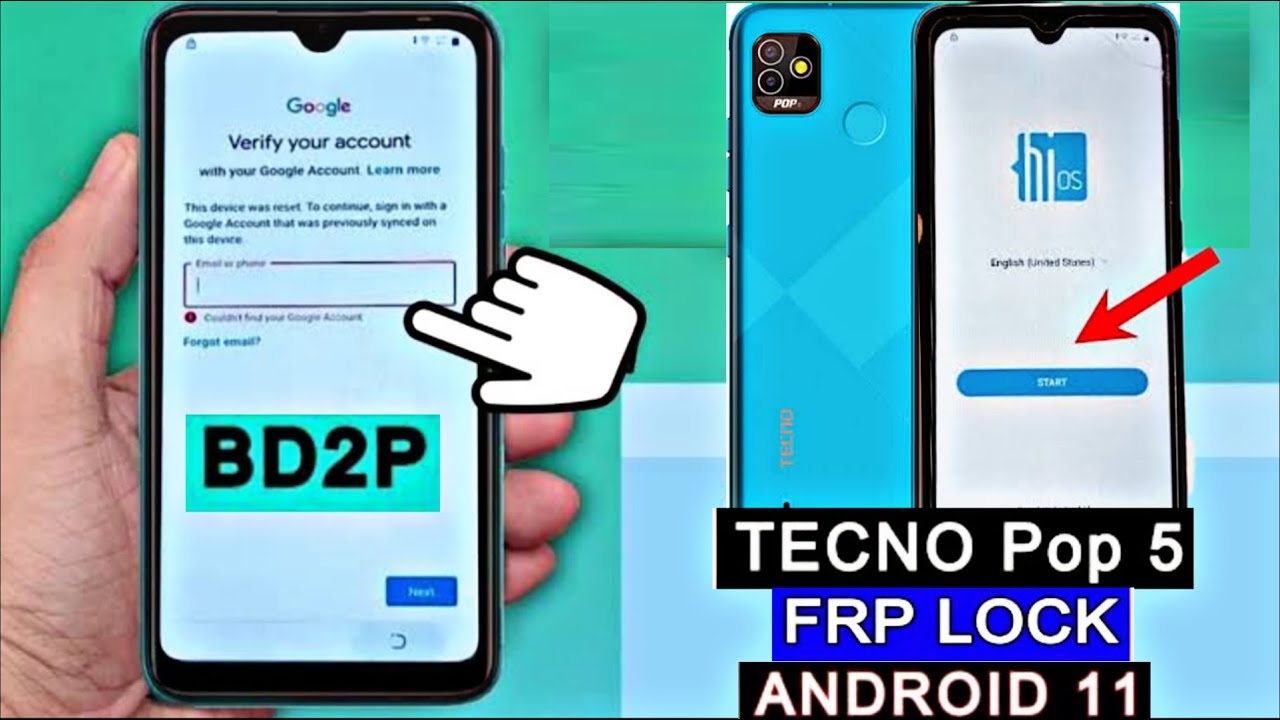Tecno Pop 5 &ndash; obejście konta Google w systemie Android 11/12 | Wszystkie obejścia Tecno FRP bez k...