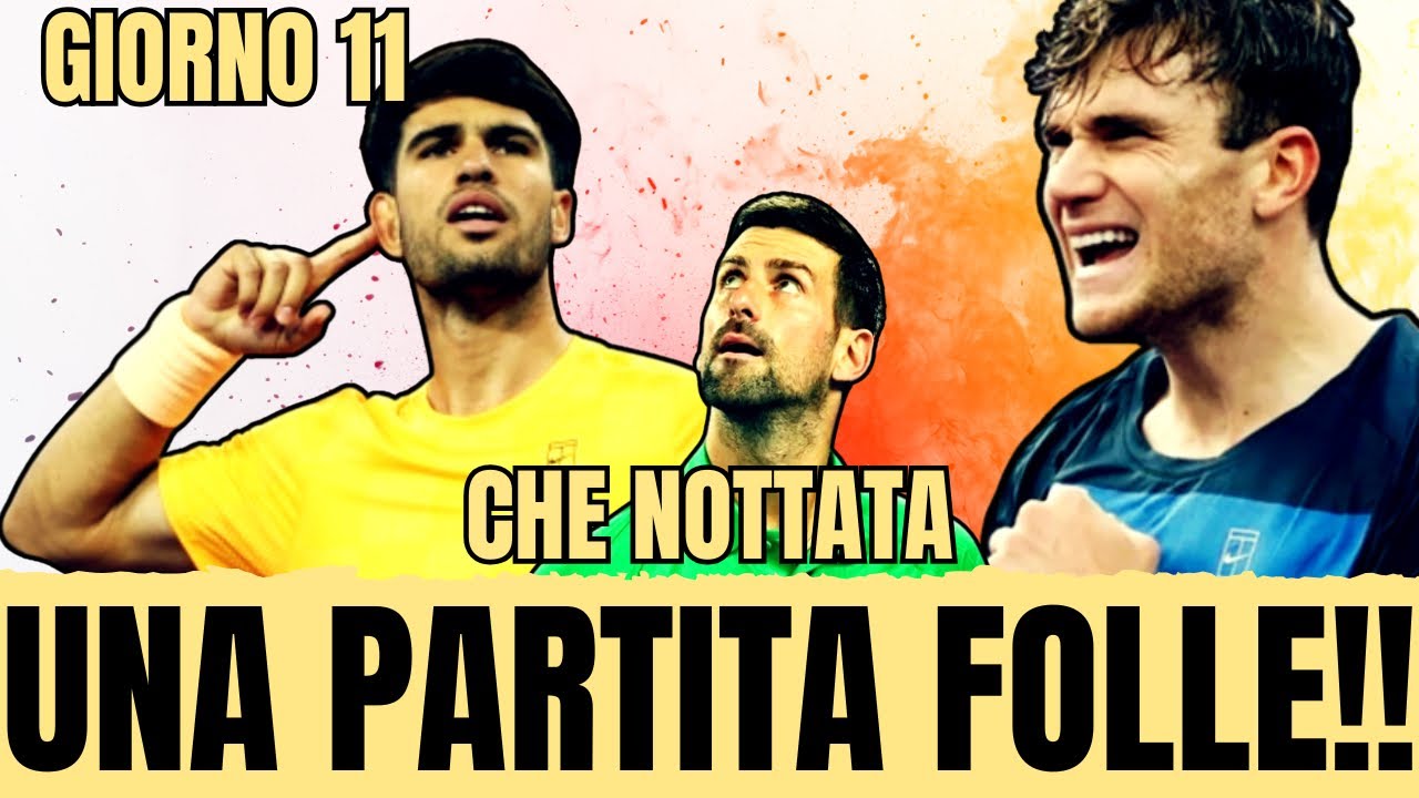 DRAPER FA PIANGERE DJOKOVIC AL TERMINE DI UNA PARTITA EPICA! ALCARAZ, MA QUALE FEDERER!!