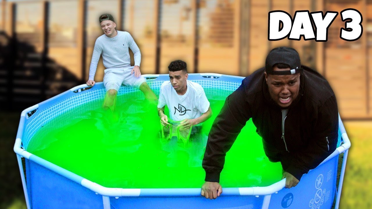 Last To Leave Slime Pool Wins &pound;5,000 - Challenge