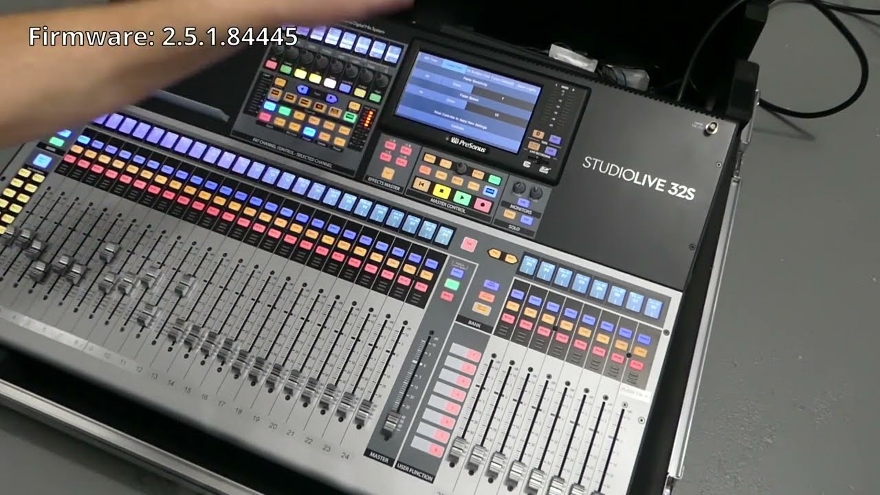 Re-calibrating the faders on a Presonus StudioLive Series 3 console