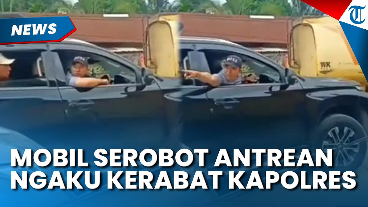 AROGAN! Aksi Pengemudi Mobil Serobot Antrean SPBU, Ngaku Kerabat Kapolres saat Ditegur Warga