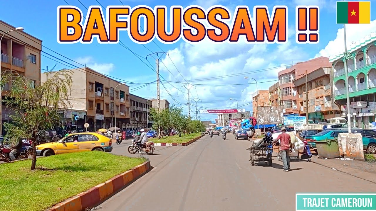 (Bafoussam - Cameroun) Du Carrefour Total au Stade municipal de Kouekong - Trajet Cameroun
