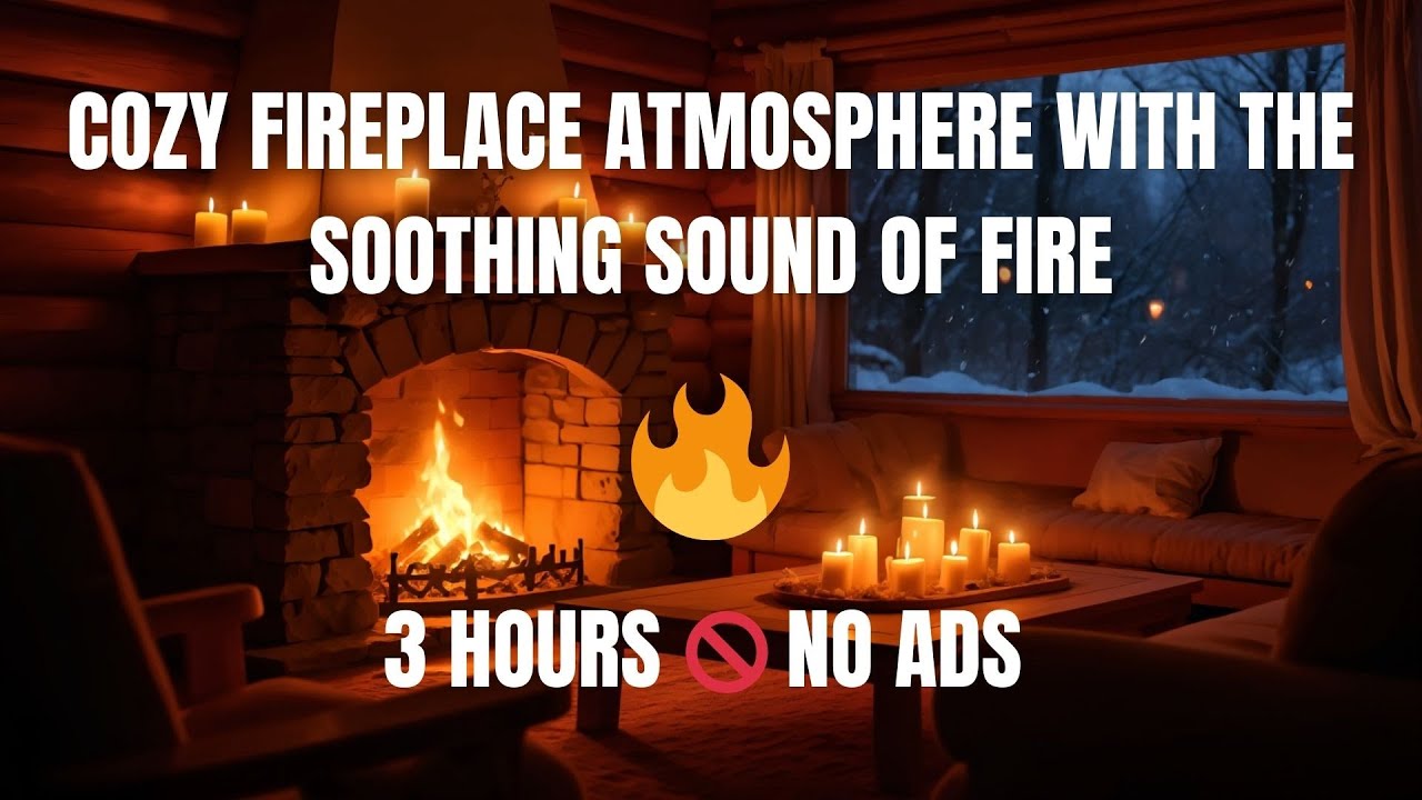 Realistic Fireplace Sounds | Cozy Home Atmosphere