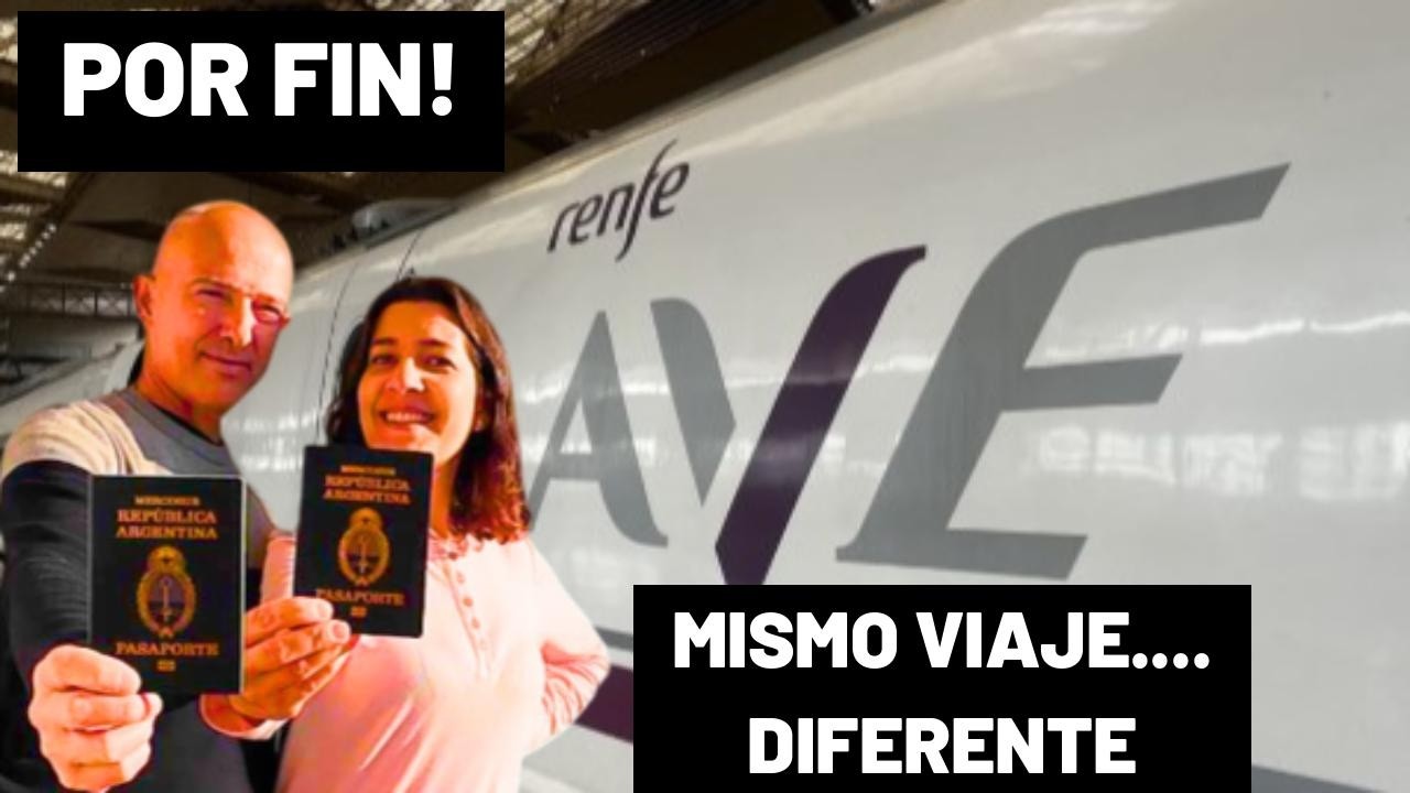 Tren AVE de Málaga a Madrid por nuestros pasaportes y pasó esto!