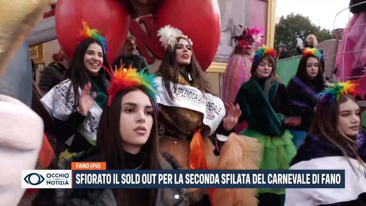 Sfiorato il sold out per la seconda sfilata del Carnevale di Fano