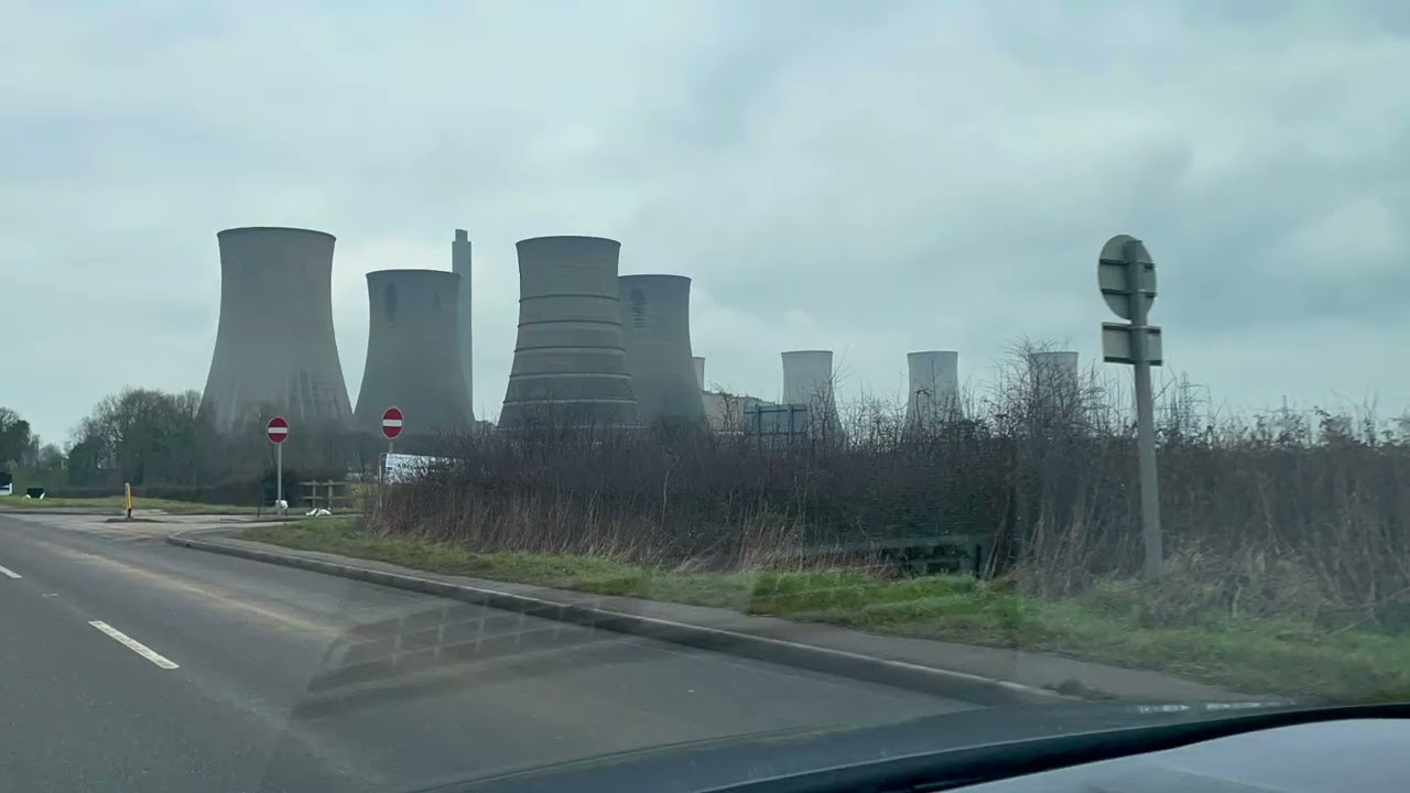 Traveling to West Burton power station Via Cottam power station (01/02/25)