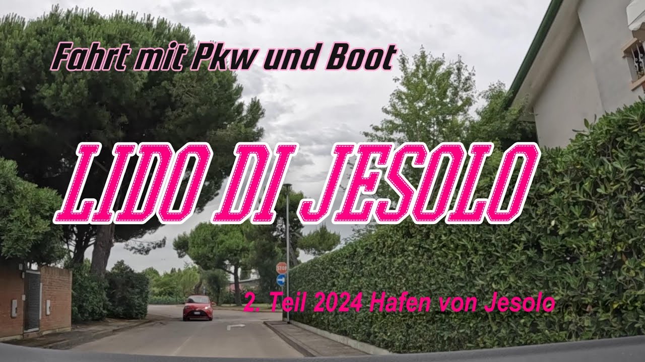 Lido di Jesolo Teil 2  Fahrt zum Hafen mit  Boot
