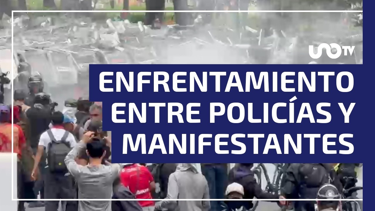 Maestros de la CNTE marchan para llegar al Estadio CDMX