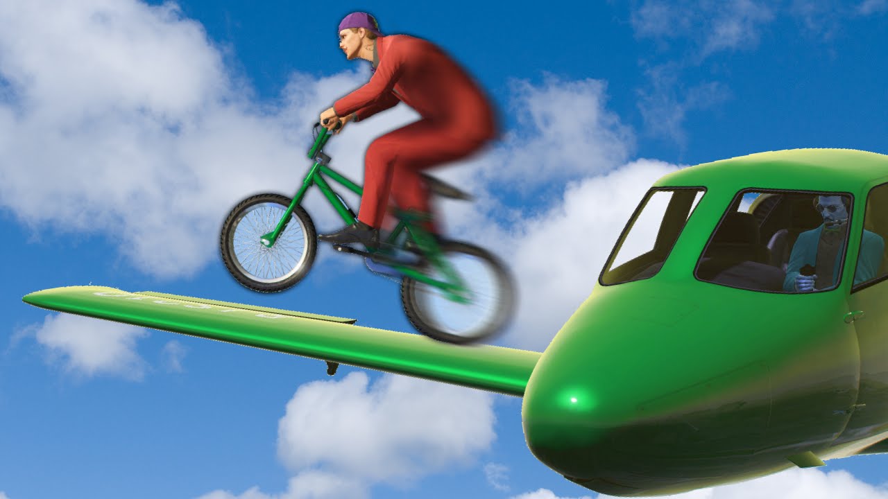 EXTREME PLANES vs BIKERS! (GTA 5 Funny Moments)