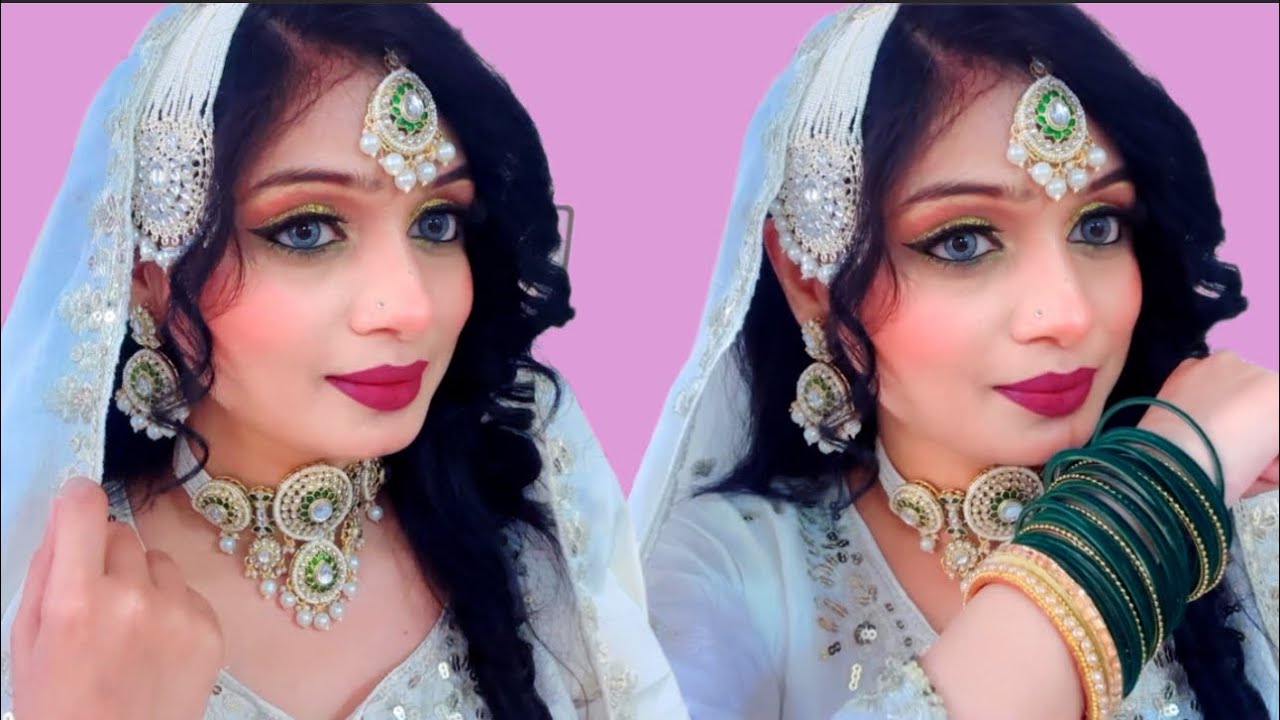  bridal make up step-by-step tutorial in Hindi//￼ Eid Glam make-up tutorial for beginners