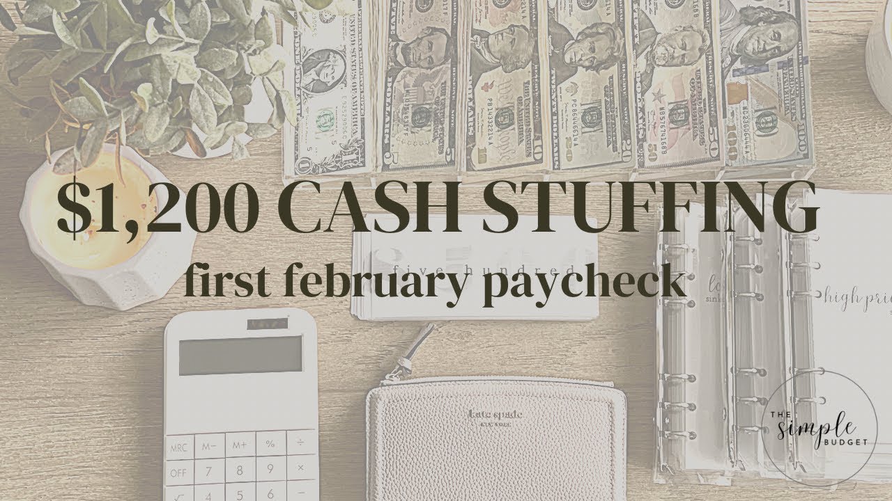 first cash stuffing | $1,200 cash stuffing | zero-based budget