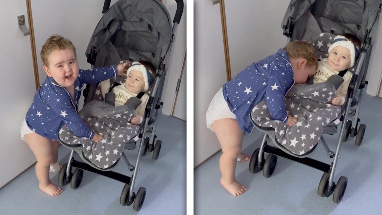 Boy Reunited With Sister After Surgery Recovery | Adorable Sibling Reunion