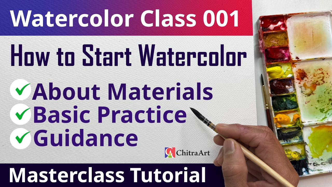 Watercolor Masterclass 001 | From Beginner to Advanced – Step-by-Step Tutorial