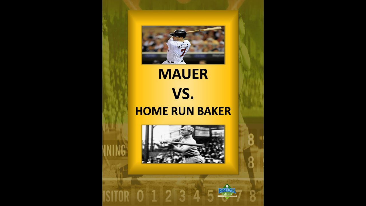 MLB Player Match Up Quiz Joe Mauer vs. Home Run Baker