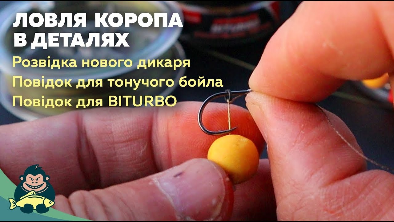 Новий дикарь. Як зв'язати повідок для BITURBO та тонучого бойла