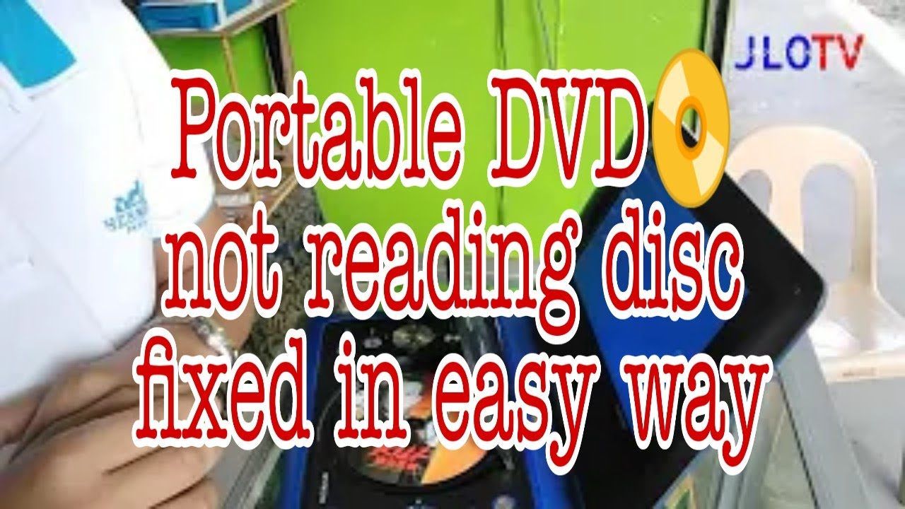 portable dvd📀 not reading disc fixed