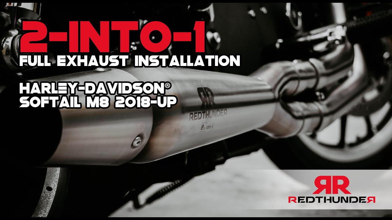 REDTHUNDER® EXHAUST 2-into-1 Full Exhaust Installation | Harley-Davidson® Softail M8 2018-up