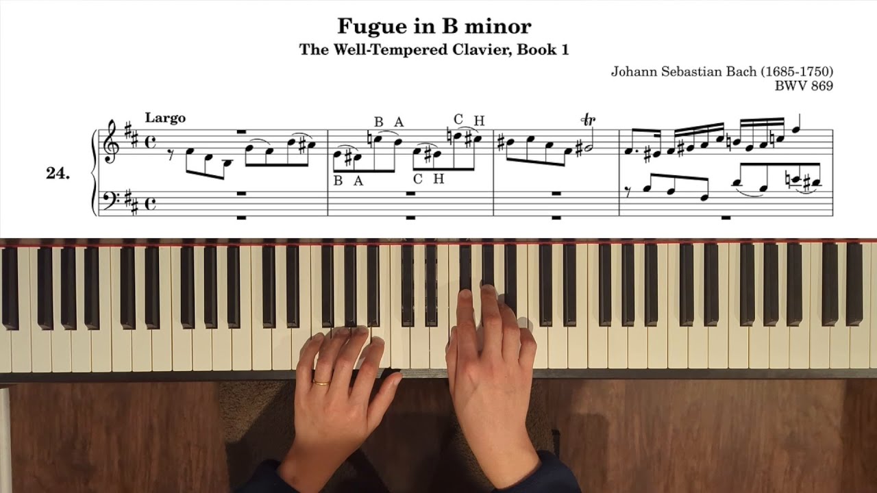 Fugue in B minor, BWV 869 from Well-Tempered Clavier Book 1