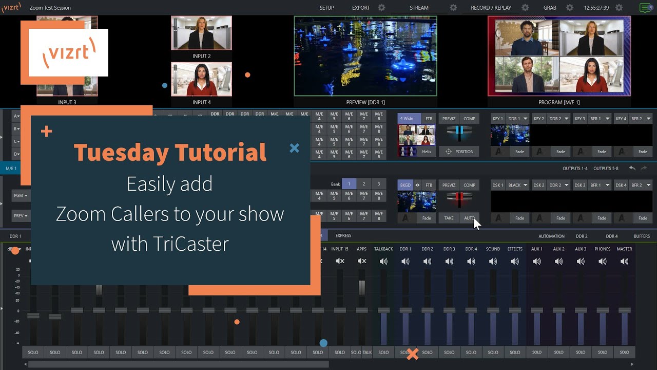 Tuesday Tutorial : Easily add Zoom Callers to your show with TriCaster