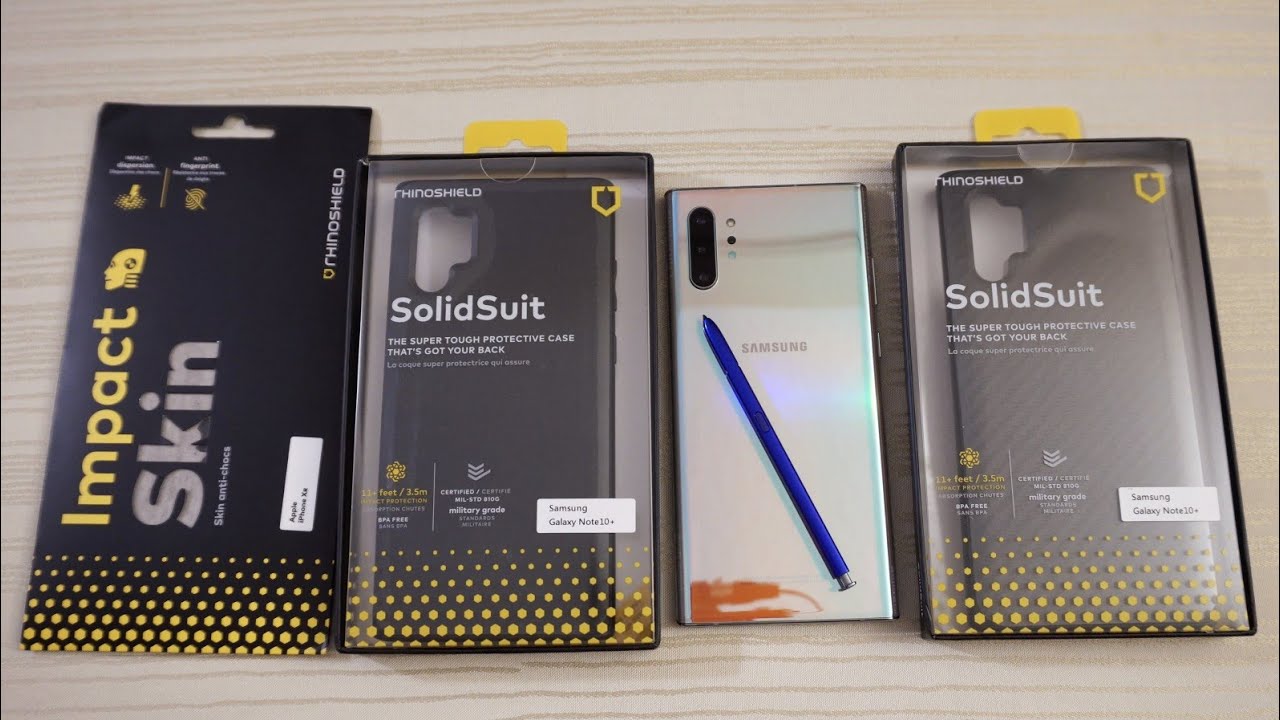Rhinoshield SolidSuit Cases for the Samsung Galaxy Note 10 Plus!