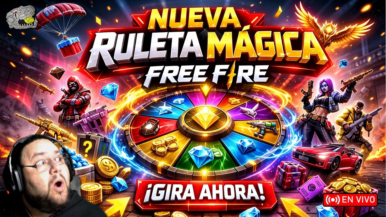 🔴 NUEVA RULETA MAGICA DE FREE FIRE - PONCHOELREX 😎