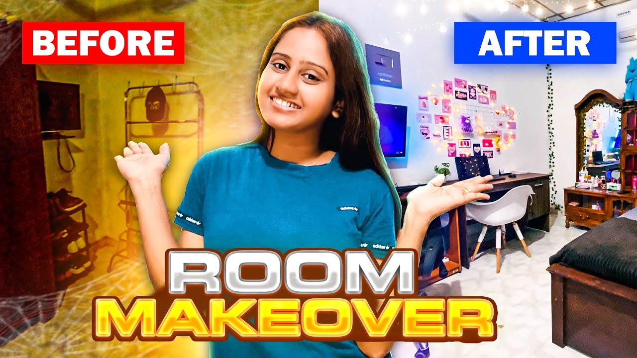 අඩු වියදමෙන් ලස්සන කරපු අපේ කාමරේ 😍 Room Makeover & Room Tour දෙකම එකට 🤭🤗