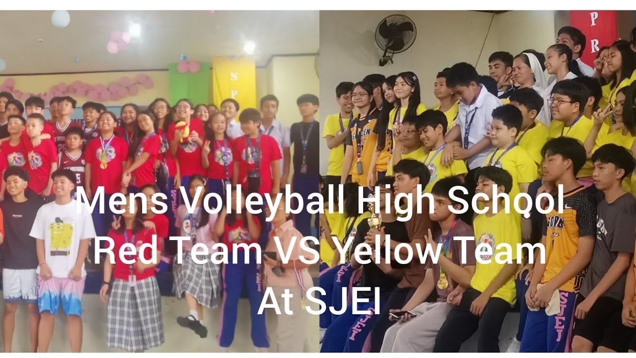 MEN'S VOLLEYBALL HIGH SCHOOL RED TEAM VS YELLOW TEAM SJEI FOUNDATION DAY