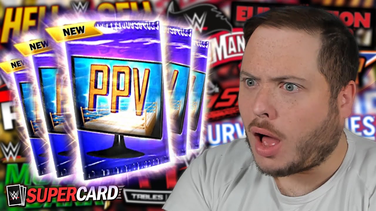 EVERY WWE PPV CARD IN ONE PACK?! | WWE SuperCard Season 7