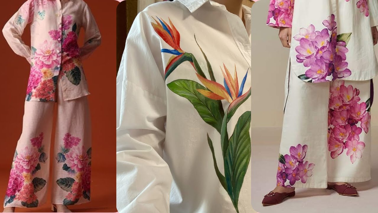 Paints Dress Designs 2025 | Unique Hand-Painted Dress Ideas for Girls