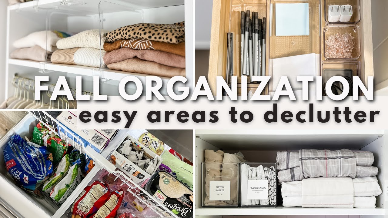 8 THINGS TO ORGANIZE THIS FALL | Quick & Easy Areas To Organize & Declutter During The Fall Season