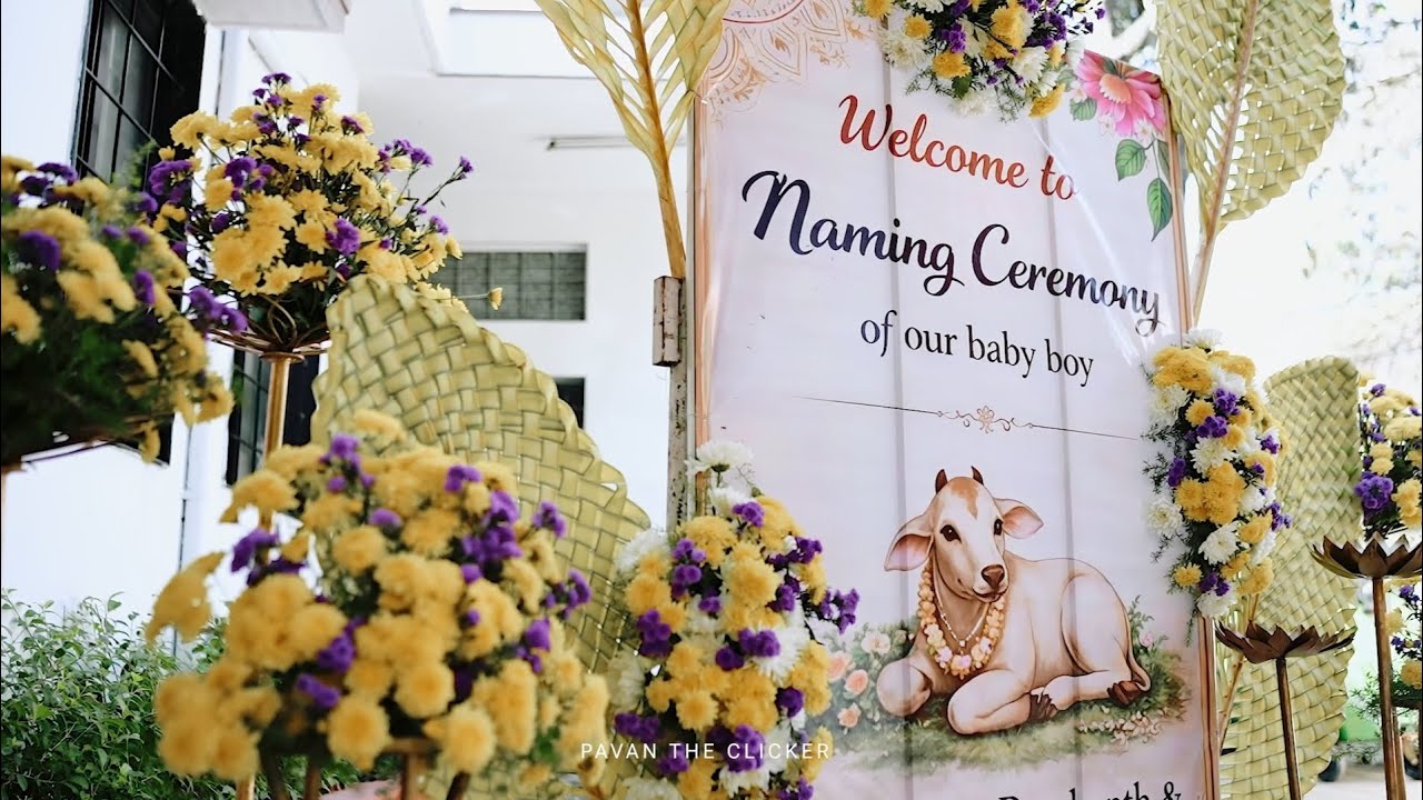 A tiny soul, a beautiful name, and endless blessings begin here 👣Nirav P Gowda Naming Ceremony 🎬