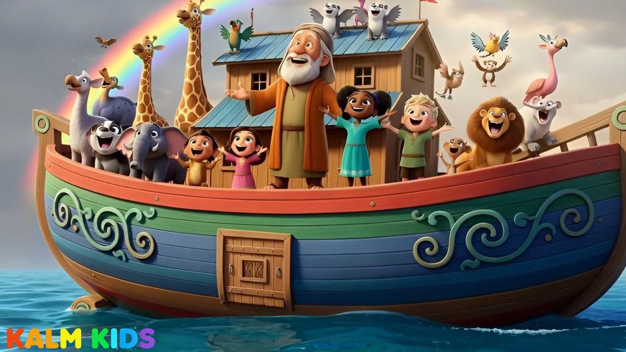 A Jornada da Arca de Noé 🌈🛶✨ Kalm Kids Adventure🐾🦒🐘